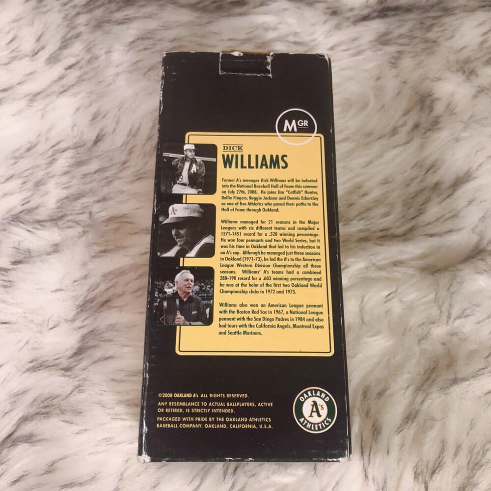 Oakland A's Athletics Dick Williams Bobblehead - Picture 11 of 14